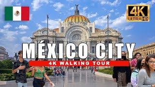 Mexico City Walking Tour  CDMX Historic Center Walking Tour  [4K HDR / 60fps]
