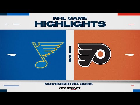NHL Highlights | Blues vs. Flyers - November 20, 2025