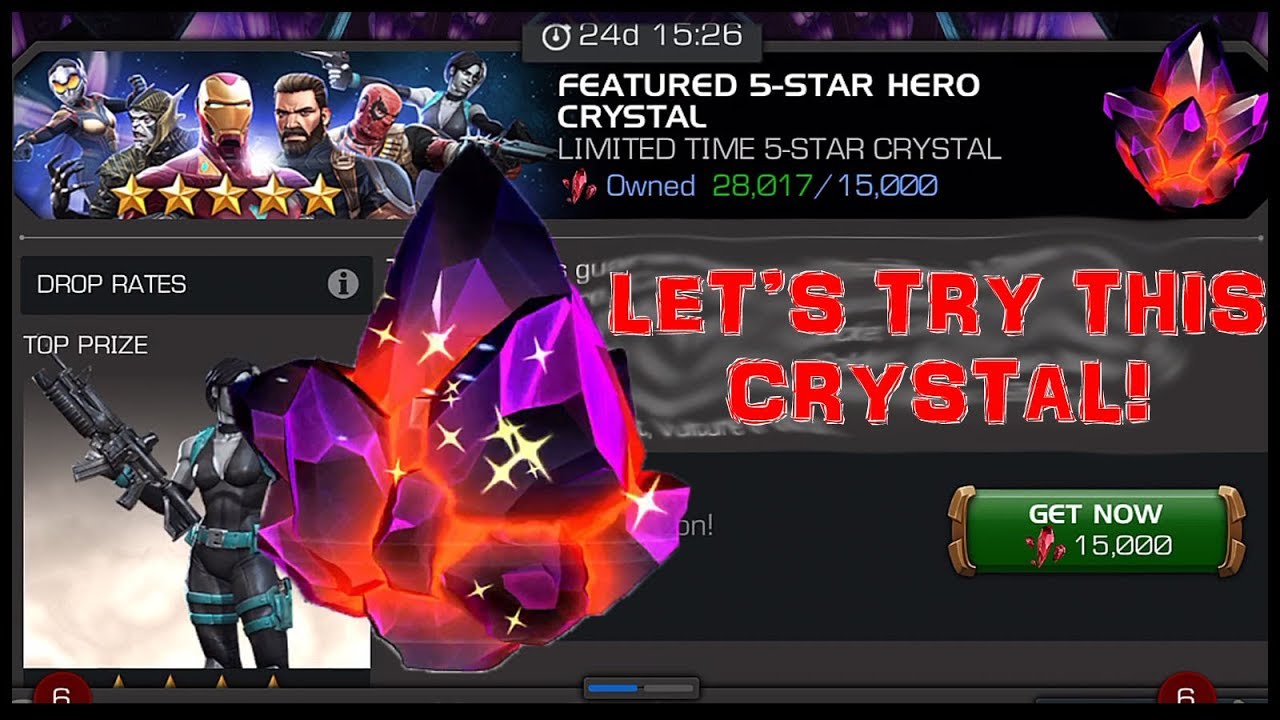MARVEL CONTEST OF CHAMPIONS: Crystals Opening Featured 5-Star Hero Crystal And More