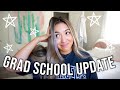 HONEST GRAD SCHOOL UPDATE.. // GET READY WITH ME FT. DOSSIER!!