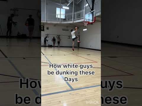 How White Guys Dunk Nowdays  #basketballball #gym #sports