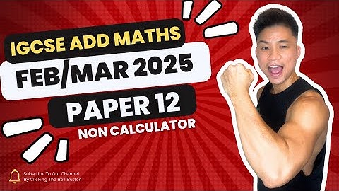 1. IGCSE Add Math | Feb/Mar 2025 v12 | 0606/12/F/M/25 & 4037/12/F/M/25 | A STAR MARK SCHEME ⭐️
