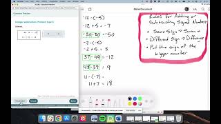 Integer Subtraction: Problem Type 3