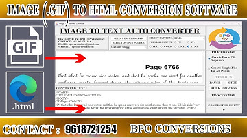 Image (.gif) to HTML Conversion software | Image to HTML Code Converter | Convert Image to HTML