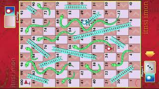 New Snakes and ladders 2 player game play | Snake & ladder gameplay #149 screenshot 5