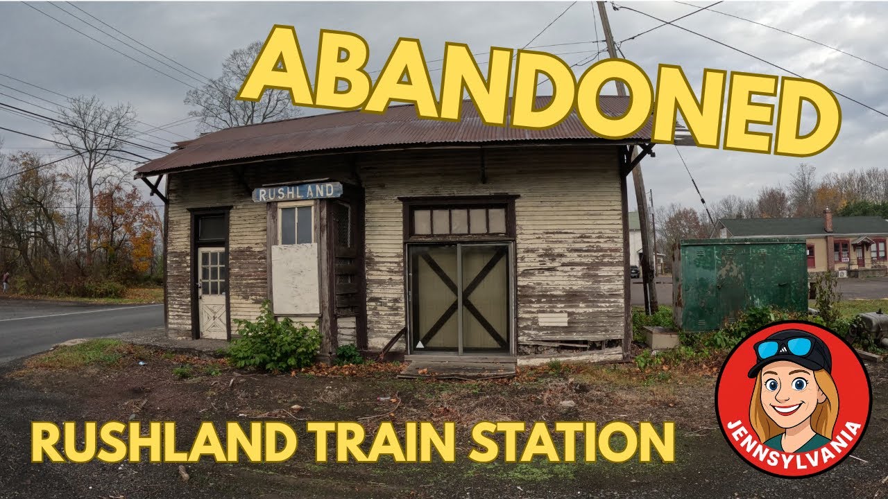 Забытая железнодорожная станция на обочине дороги | Округ Бакс, Пенсильвания