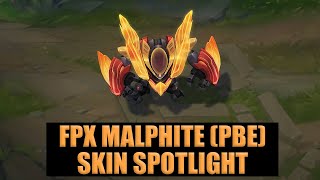 FPX Malphite Skin Spotlight (PBE)