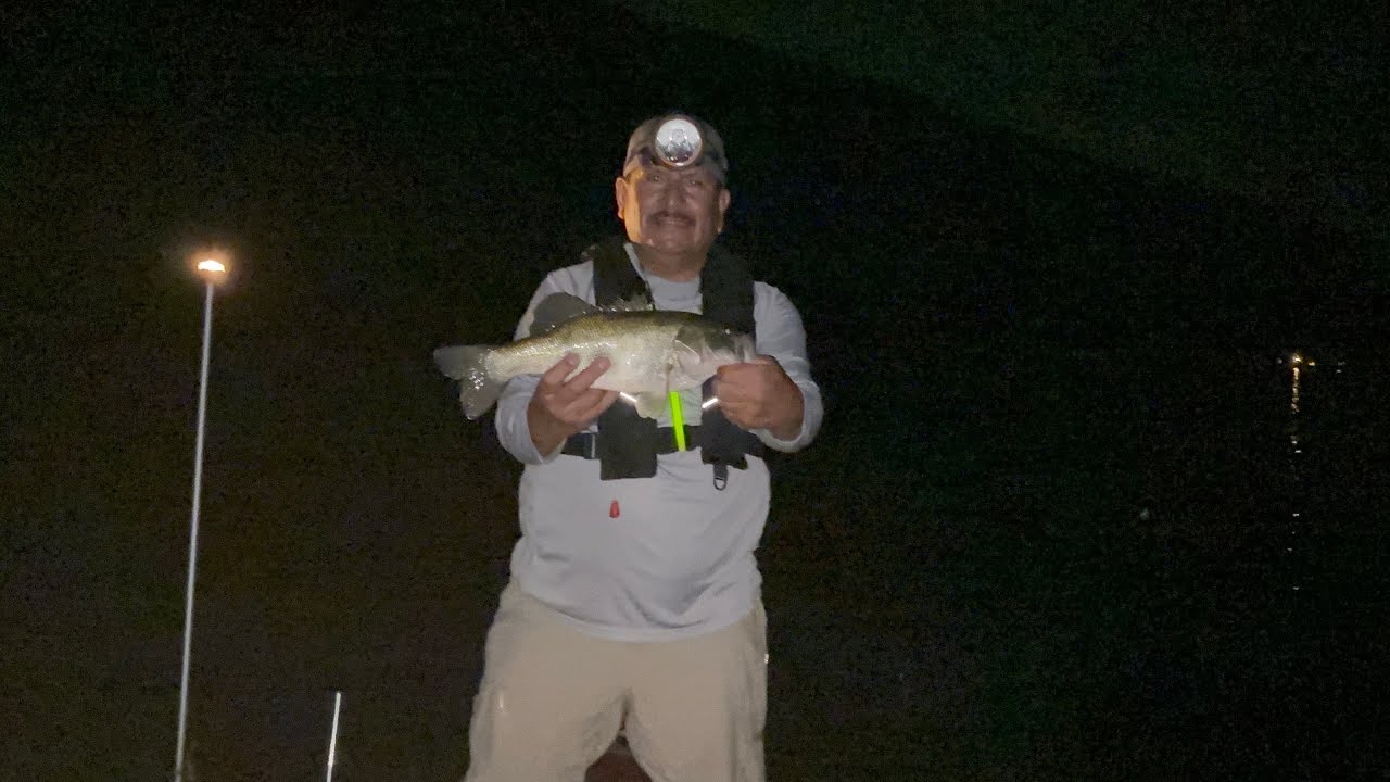 San Vicente lake bass fishing tournament at night