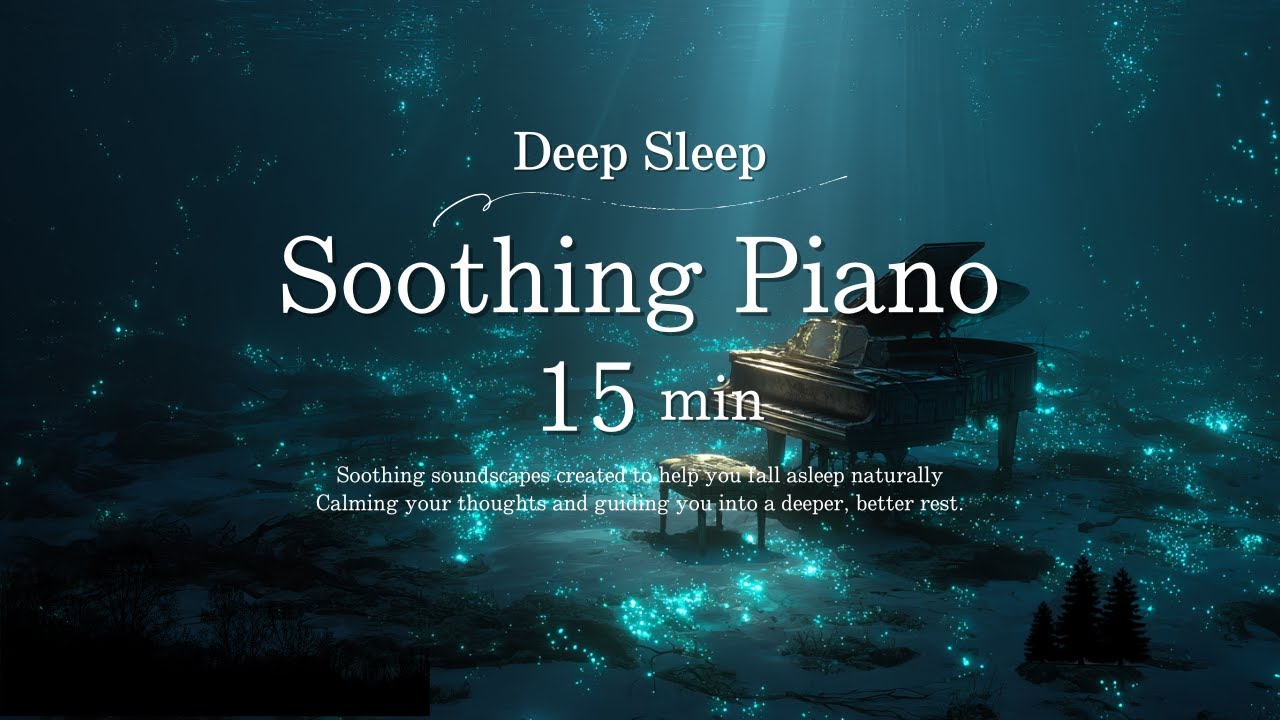 DRIFT INTO DEEP SLEEP – Still Deep Sea Piano & Water Sounds | Calm Night Rest