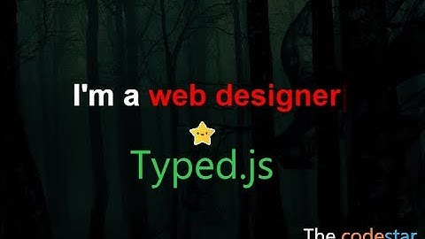 How to easily use the Typed.js in HTML, css, jquery