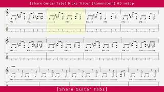 [Share Guitar Tabs] Dicke Titten (Rammstein) HD 1080p