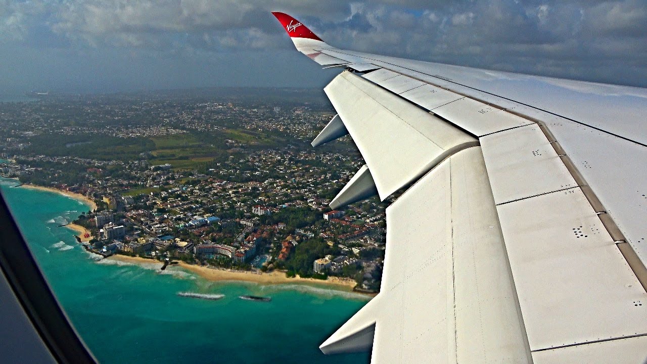 Beautiful Landing in Bridgetown, Barbados - Onboard Virgin Atlantic Airbus A350-1041