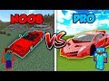 Minecraft NOOB vs. PRO: SPORTS CAR in Minecraft!