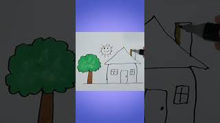 Draw a country house