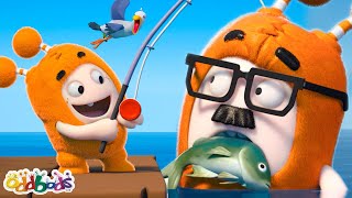 baby oddbods go fishing for the first time oddbods new episode compilation comedy cartoons