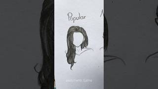 How to draw hair #shorts #art #drawing #ytshorts #ad
