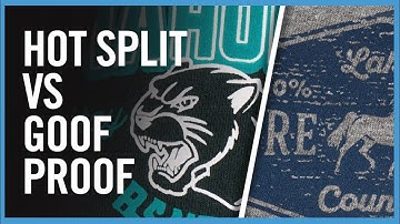 Which Screen Printed Transfer Should I Use? Goof Proof vs Hot Split Retro