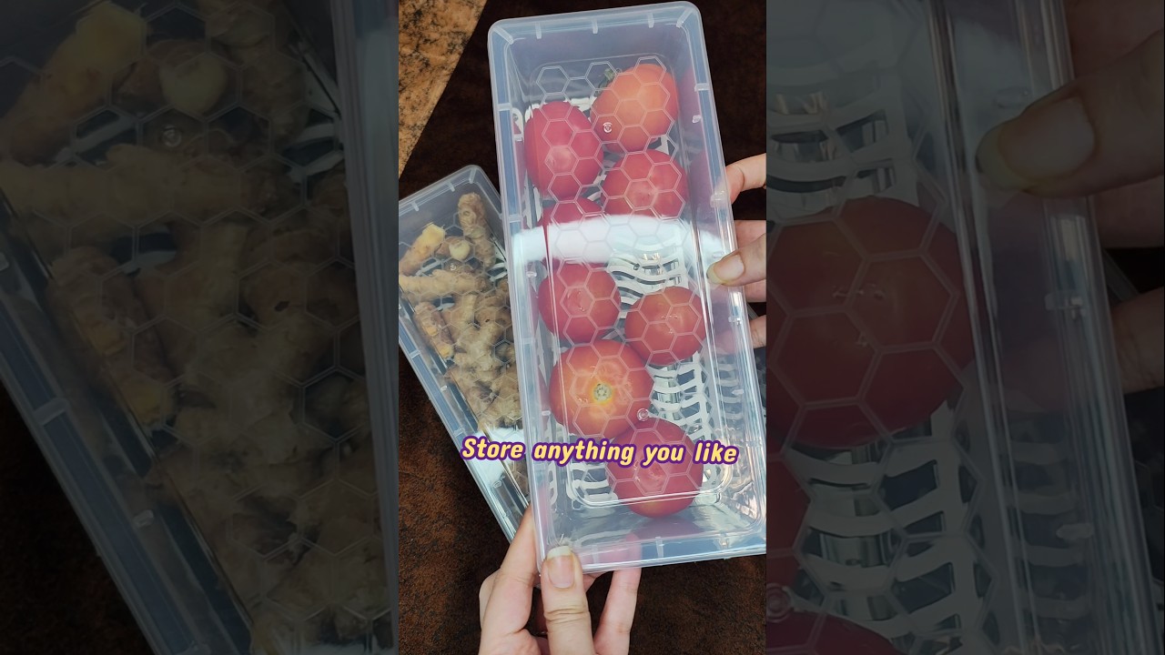 Let's open Amazon parcel😍 Affordable Fridge Storage box 