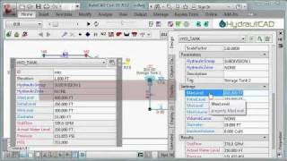 TANKS - Hydraulic Tank Node Objects of HydrauliCAD inside of AutoCAD