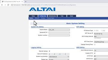 Altai Access Point Quick Setup Guide