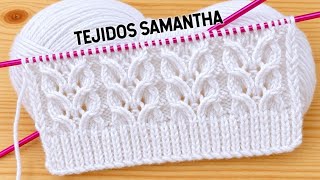 🌸 HERMOSO PATRÓN PARA TEJER CHOMPAS CHALECOS SUÉTER A DOS AGUJAS  / TEJIDOS SAMANTHA  #tejidos  