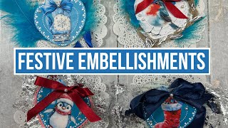 🎄✨ Easy DIY Christmas Junk Journal Embellishments 🎄✨