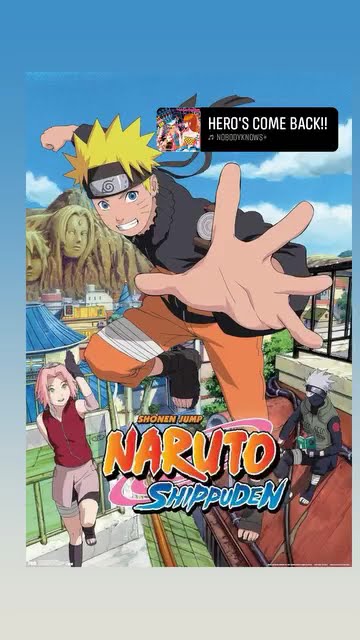 HERO'S COME BACK!! NOBODY KNOWS Naruto Shippuden Opening 1 #shorts #fyp