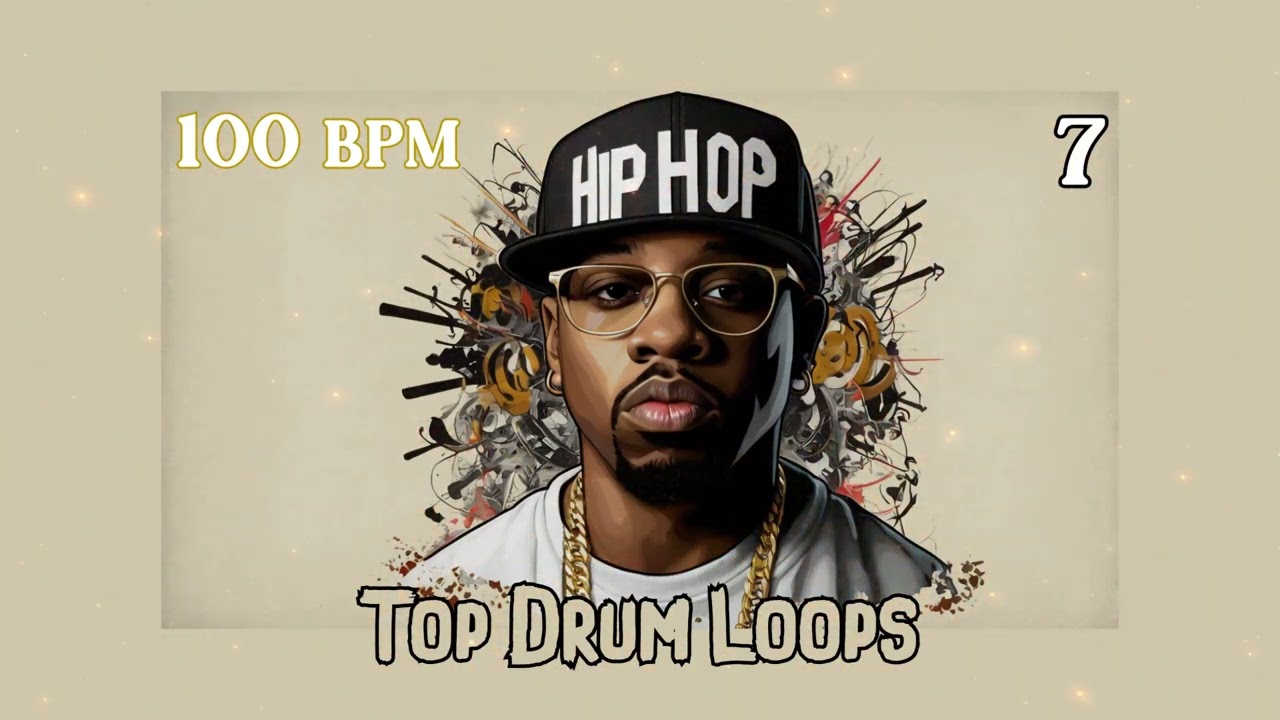 [FREE Top Drum Loops] 100 BPM Hip Hop 7 - Free Stock Full Drums, Samples, Loops, One Shots, Presets