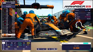 PLAYING F1 Manager 2023 Early Access FIRST IMPRESSIONS PC - Visor Cam/Race Scenario!