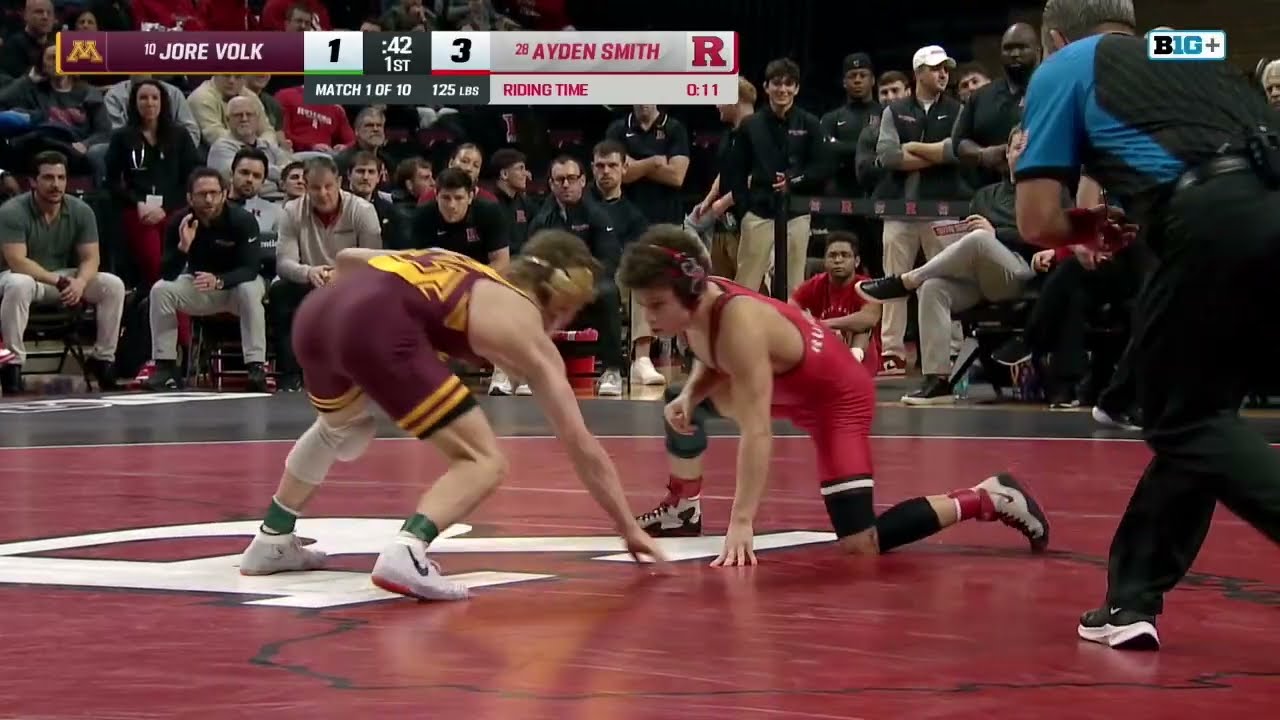 125 lbs: Minnesota's Jore Volk vs. Rutgers' Ayden Smith | Rutgers Wrestling