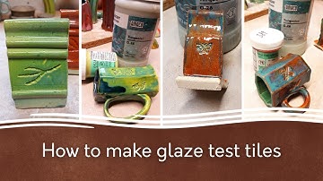 How to make glaze test tiles | Relyef pottery tools