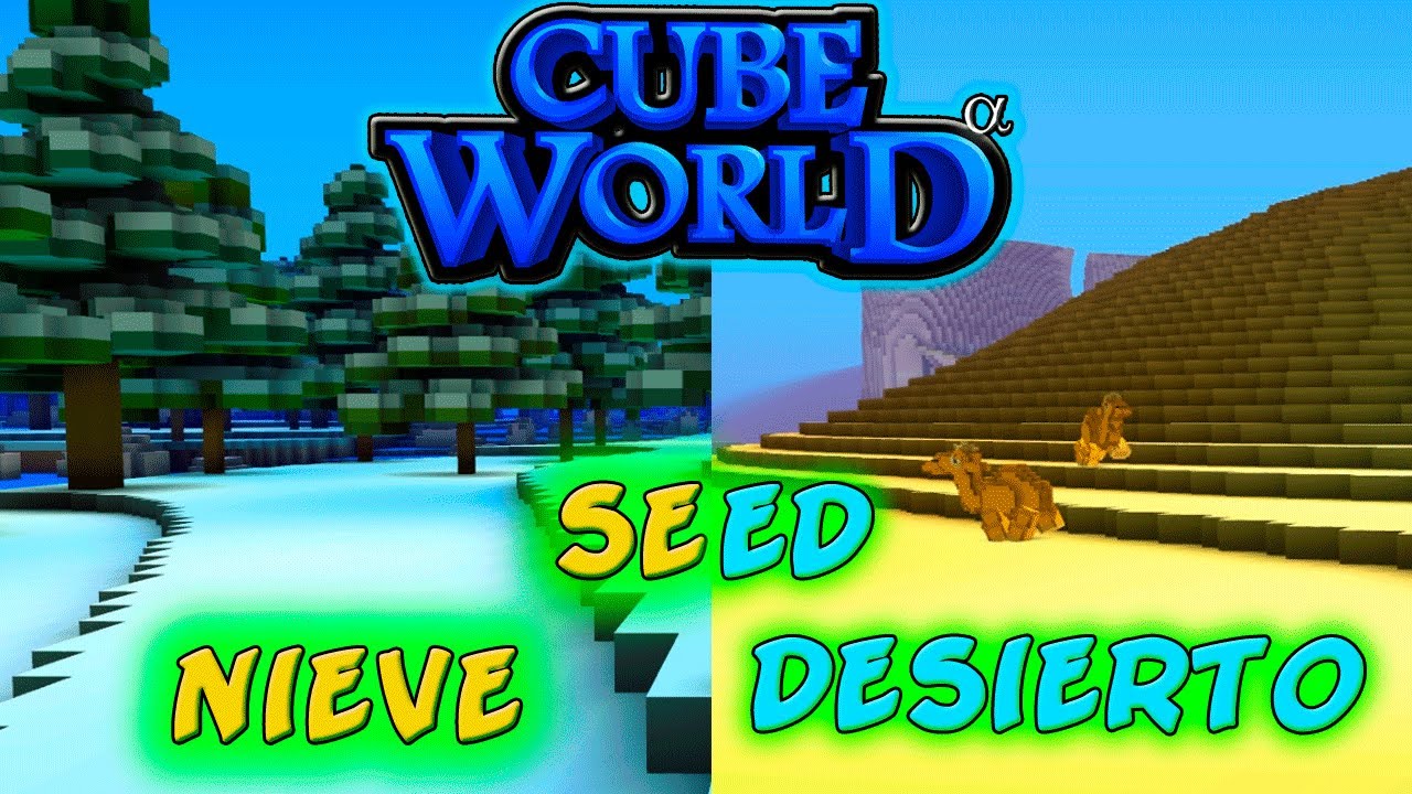 Guia Cube World Seed Nieve y Desierto YouTube