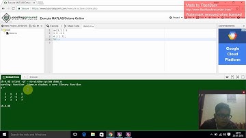 ROW REDUCTION USING MATLAB