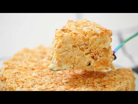 Быстрый НАПОЛЕОН без возни с тестом! ОЧЕНЬ ВКУСНЫЙ и ПРОСТОЙ РЕЦЕПТ торта Наполеон!