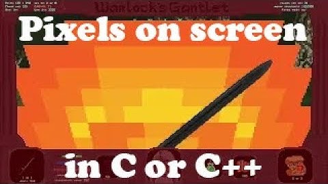 Draw pixels on screen in C or C++