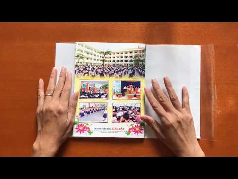Video Hướng dẫn cách bọc bìa sách vở đẹp bằng giấy, vải và... - youtube