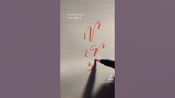 3 ways to write the letter V #tombowfudenosuke #alphabetcalligraphy #theletter #calligraphyforyou