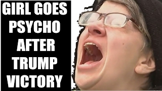 Girl Goes ULTRA PSYCHO At Donald Trump Inauguration