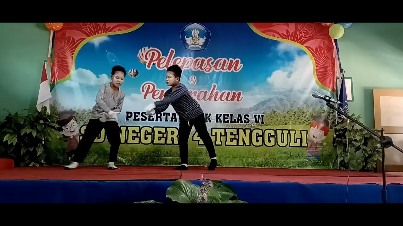 PENAMPILAN PANTOMIM PERISAHAN SD NEGERI 4 TENGGULI