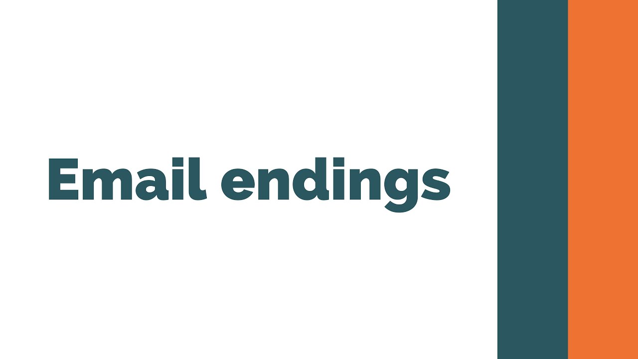 Update Opties voor het afsluiten van een zakelijke e-mail