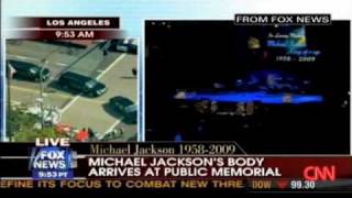 Michael Jackson Memorial Service in Staple Center LA . July 7th 2009
