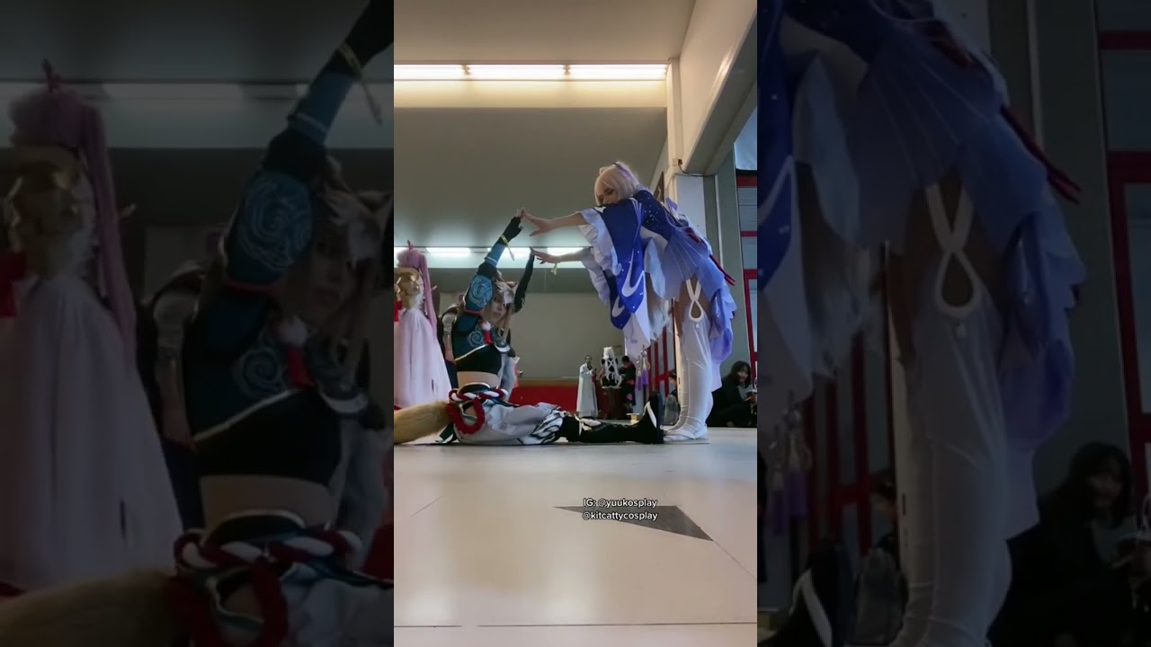 This was at a con 💖 #cosplay #genshinimpact #genshinimpactcosplay #cosplaygirl #kokomi #gorou