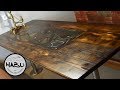 HABU \\ Building A Rustic Dining Table With Epoxy Tool Inlay HABU \\ Building A Rustic Dining Table With Epoxy Tool Inlay