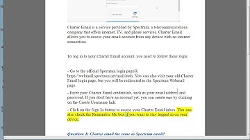 Log in Charter Email? Charter Email Login?