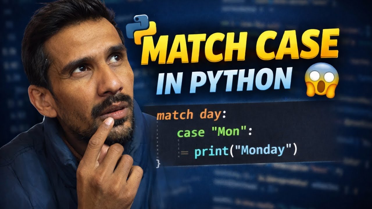 Match Case in Python | Complete Tutorial with Examples (Hindi) - YouTube