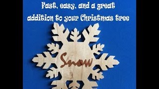 Learn how to make a Christmas ornament featuring inlay! For a FREE pattern go to http://www.leldonsscrollsawing.com Creative 