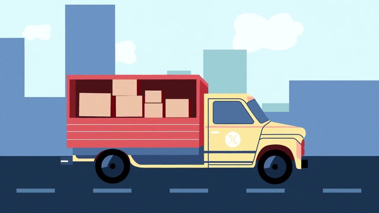 Delivery Service Truck Explainer - DaVinci Resolve Template