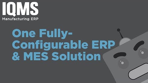 Manufacturing Execution System (MES) Software from IQMS