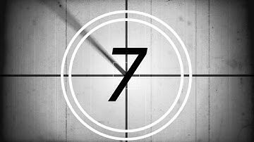 Free 10 Second Countdown Leader - After Effects Project Files Included