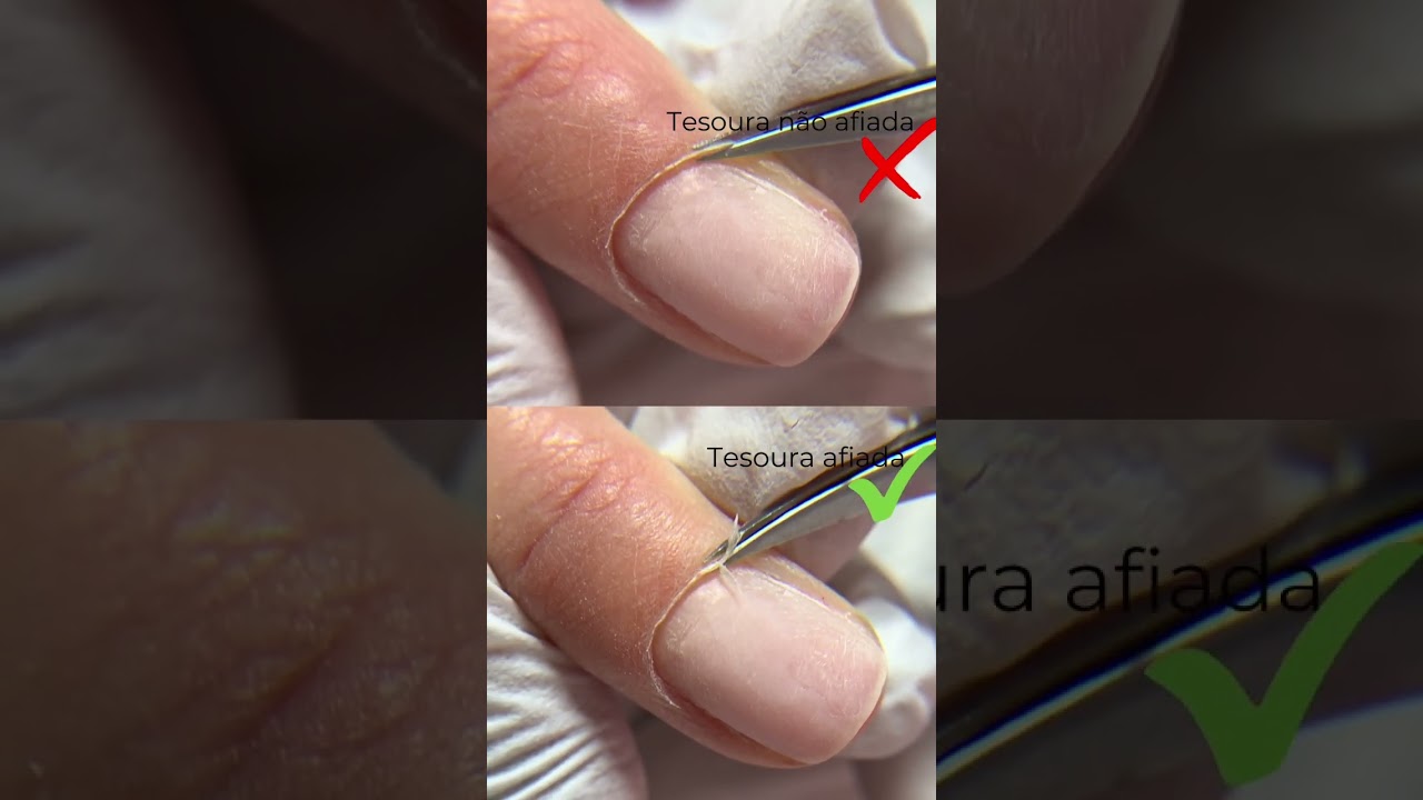 Cuticulagem com tesoura 